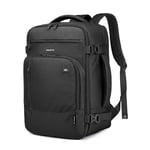 Omnpak Sac à Dos 40x20x25 Ryanair - Bagage à Main Cabine Avion 40x20x25cm - Sac de Voyage pour Wizz Air - Sac d'Ordinateur Portable pour MacBook Air 15 - Homme et Femme 20L - Noir