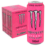 Monster Energy Ultra Rosa, 4 x 500ml