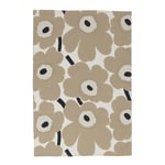 Marimekko - Pieni Unikko Keittiöpyyhe 47x70 cm 2 kpl Valkoinen/Beige/Tummansininen