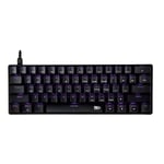 Onlan - CA-100 Clavier Gamer Compacte Mécanique TKL 64 Touches Anti Ghosting Rétro-Eclairage USB