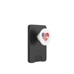 Swiss American Flags Heart | United States Switzerland Roots PopSockets PopWallet for MagSafe