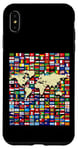 iPhone XS Max 252 Flags,World Flags,World map with flags. Case