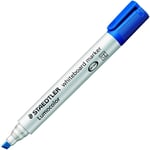 STAEDTLER Lumocolor Whiteboard Marker Chisel Tip 2-5mm Line Blue (Pack 10) - 351B-3