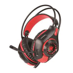 Micro-casque Gaming Rétro-éclairé Alpha Omega Players Dragon C29 Noir et rouge pour PC, PS4, Xbox One et Nintendo Switch