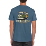 OLD GUYS RULE T-SHIRT Stand by your Van SIZE S VW Blue Summer Mens wear gift