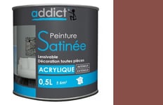 PEINTURE ACRYLIQUE DECORATION SATIN TOMETTE 0.5L sans odeur lessivable opacité