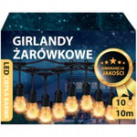 Led Garden Light Garland 10M 10X Led-Lamppuja E27 Balkoniin