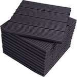 Lot de 11 Dalle de terrasse en composite bois-plastique, 1 m², 30x30 cm, Anthracite - Woltu