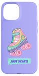 iPhone 15 Roller Skate Classic 90s 80s Retro Kitsch Pastel Quad Skates Case