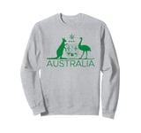 AUSTRALIA COAT OF ARMS KANGAROO AND EMU AUSTRALIAN SYMBOL Sweatshirt