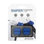 Gioteck STG PS5 - Thumb Grips PS5 Bouchons/Capuchons/Protection en Silicone pour Joysticks Grips Playstation 5 - Antidérapant - Aide a viser - Protection Manette PS5 - Bleu