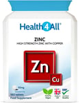 Zinc 50Mg per Tablet, 180 Tablets 6 Months Supply, Zinc with Copper, High Streng