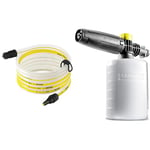 Kärcher 26431000 Tuyau d'aspiration et filtre de 5 m pour accessoire de nettoyeur haute pression, blanc, jaune & Canon à mousse 0,6L accessoire pour nettoyeurs haute pression, Noir