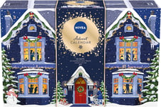 NIVEA Advent Calendar 2024, Women's Gift Set Includes Moisturiser, Face Masks,