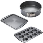 Circulon Momentum 3 Piece Cake Baking Set Silver