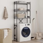 �tag�re de lave-linge sonoma gris 67x25x163 cm bois ing�nierie