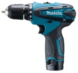 Makita DF 330 DWE 10,8 V Perceuse visseuse sans fil avec Coffret de transport + 2x Batteries 1,3 Ah + Chargeur