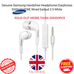 Original Samsung EHS64AVFWE White Wired Earbuds - Handsfree & Mic - UK Stock