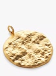 Monica Vinader Capri Gold Vermeil Round Disc Charm