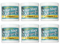 6 X Blue Magic Argan Oil & Vitamin-e Leave-in Conditioner 13.75 Oz / 390g