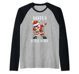 Christmas Costume SANTA'S LITTLE REBEL Funny Children Raglan Baseball Tee