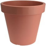 Spetebo - xxl bac à plantes terracotta Ø48 cm - bac à fleurs en plastique