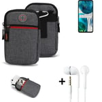 Belt bag + headphones for Motorola Moto G52 Phone case