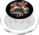 Rail-Tastic Life Locomotive de train PopSockets PopGrip pour MagSafe