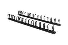 StarTech.com Vertical 0U Server Rack Cable Management w/ D-Ring Hooks - 40U Network Rack Cord Manager Panels - 2x 3ft Wire Organizers (CMVER40UD) - D-rings kabeladministrationsæt - 40U