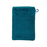 MÖVE Bamboo Luxe Gant de Toilette 15 x 20 cm, Fabriqué en Allemagne, 60% coton / 40% viscose en pulpe de bambou, Deep Lake (Bleu)