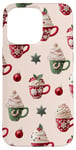 iPhone 15 Pro Max Cute Embroidered Holiday Christmas Coffee Lover Case