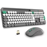 Pack 2en1 (clavier/souris) Sans Fil Advance Pep's (gris/blanc)