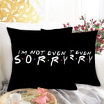 Black Letter Pillowcases Sofa Throw Cushion Cover Home Decor D A4