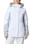 Columbia Ava Alpin Waterproof Insulated Ski Jacket, White Cirrus