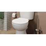 Quick Release Toilet Seat | Soft Close | Heavy Duty | Universal Fit | White Oval