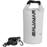 SALVIMAR Drybag, Sac, bandoulière, Bretelles réglables, imperméable, pour Kayak, Bateau, canoë, pêche, Rafting, Plage, Snowboard, Blanc, 5 lt., Sac étanche pour activités Sportives