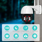 Merkmak - 1080P Ptz Wifi Camera Ip Exterieure 4X Zoom Numerique Ai Detection Humaine Camera Sans Fil H.265 P2P Onvif Audio 2Mp Camera De Video