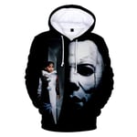 Sweat-Shirt Michael Myers Sweat À Capuche Imprimé À Capuche Garçons/Filles Décontracté À Manches Longues À Capuche Halloween Cosplay Vêtements