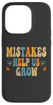 Coque pour iPhone 14 Pro Groovy Growth Mindset Positive Retro Teachers Retournent à l'école