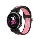 New Watch Straps 22mm for Huawei Watch GT2e/GT/GT2 46MM Fashion Inner Buckle Silicone Strap(White Black) Smart Wear (Color : Black Pink)