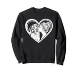 Saint Bernard Mom Dog Art Valentine's Day Heart Sweatshirt