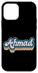 Coque pour iPhone 12 mini Ahmad Prénom Garçon Style Vintage Années 70 80 Personnalisé