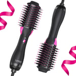 Hair  Dryer  Brush  Blow  Dryer  Brush  in  One :  plus  2 . 0  One - Step  Hot