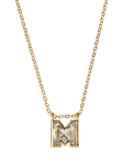 Eclectica Pre-Loved Refound Swarovski Crystal Letter Pendant Necklace, Dated Circa 1980s