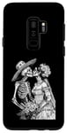 Coque pour Galaxy S9+ Tees graphiques squelette pour mariage avec inscription « Dead Bride and Groom Kiss »