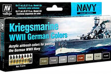 Vallejo VAL71615 Farb AV Model Air Set-Kriegsmarine WWII German Color, Various, 17 ml (Pack of 8)