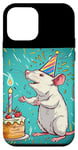 iPhone 12 mini White Rat Birthday Bash for a Squeaky Good Time Case