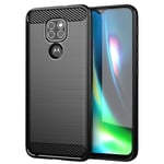 Stöttåligt Armor Carbon TPU-skal Moto G9 Play / Moto E7 Plus - Svart