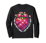 strawberry valentine i love you so much Long Sleeve T-Shirt