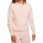 Nike BV2662-838 M NSW Club CRW BB Sweatshirt Homme Guava Ice/White Taille XS